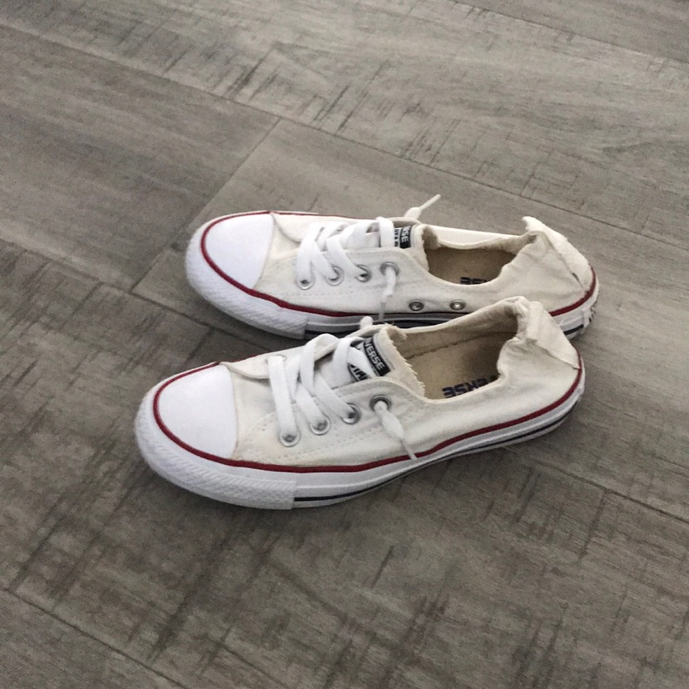 Converse Chuck Taylor shoreline white sneakers